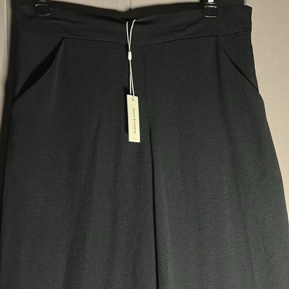 Max Studio Wide Leg Cropped Pants Women's Size S Beach Vibes Lightweight - Picture 3 of 11